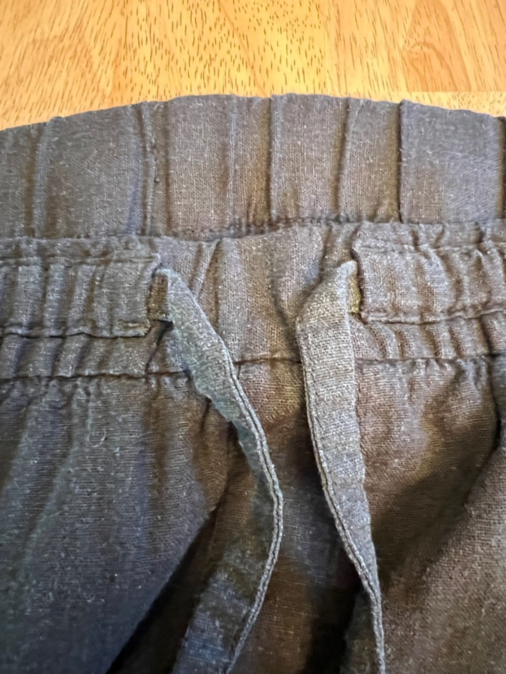 Old Navy Linen/Rayon Blend Wide Leg Draw-string Pants size M - Picture 6 of 16